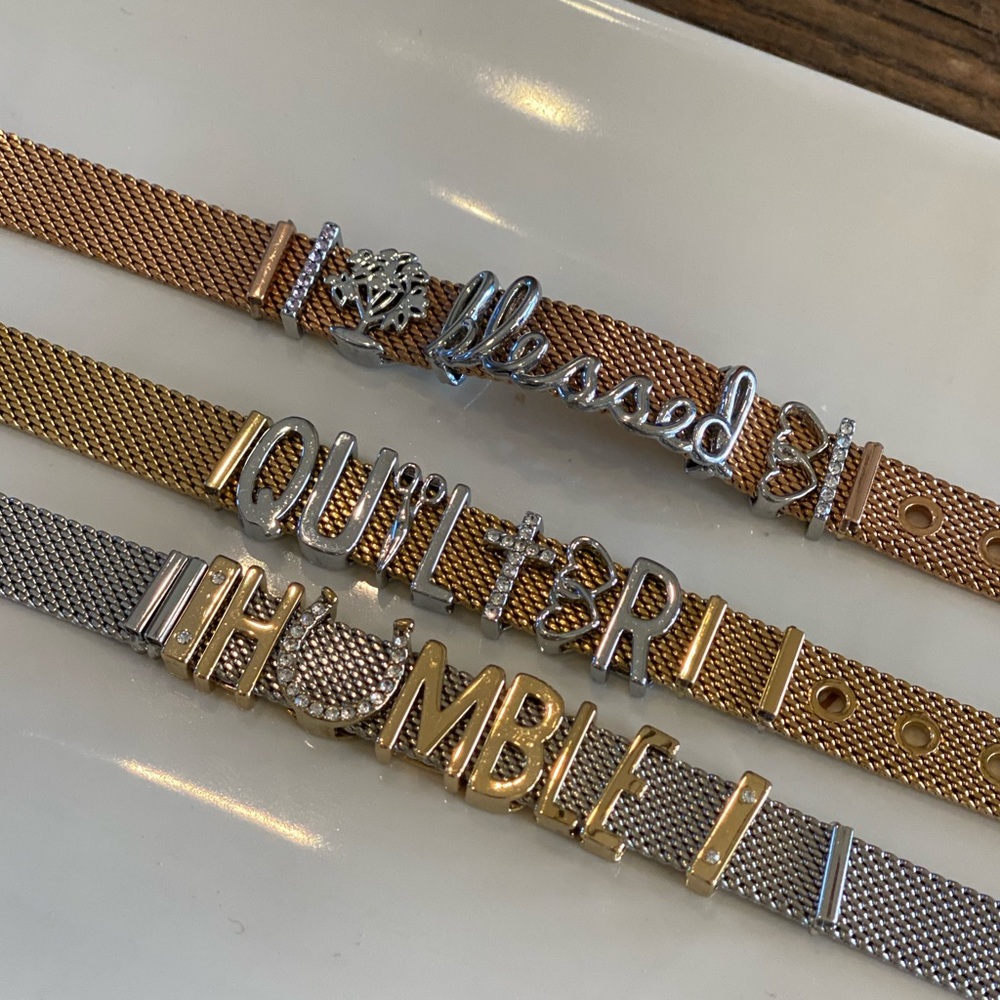 Keep collective Stella and Dot slide bracelets